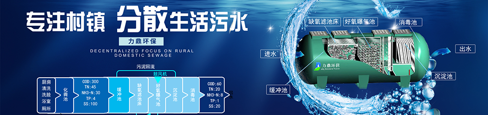 力鼎分散式污水處理設(shè)備，適用于農(nóng)村污水治理