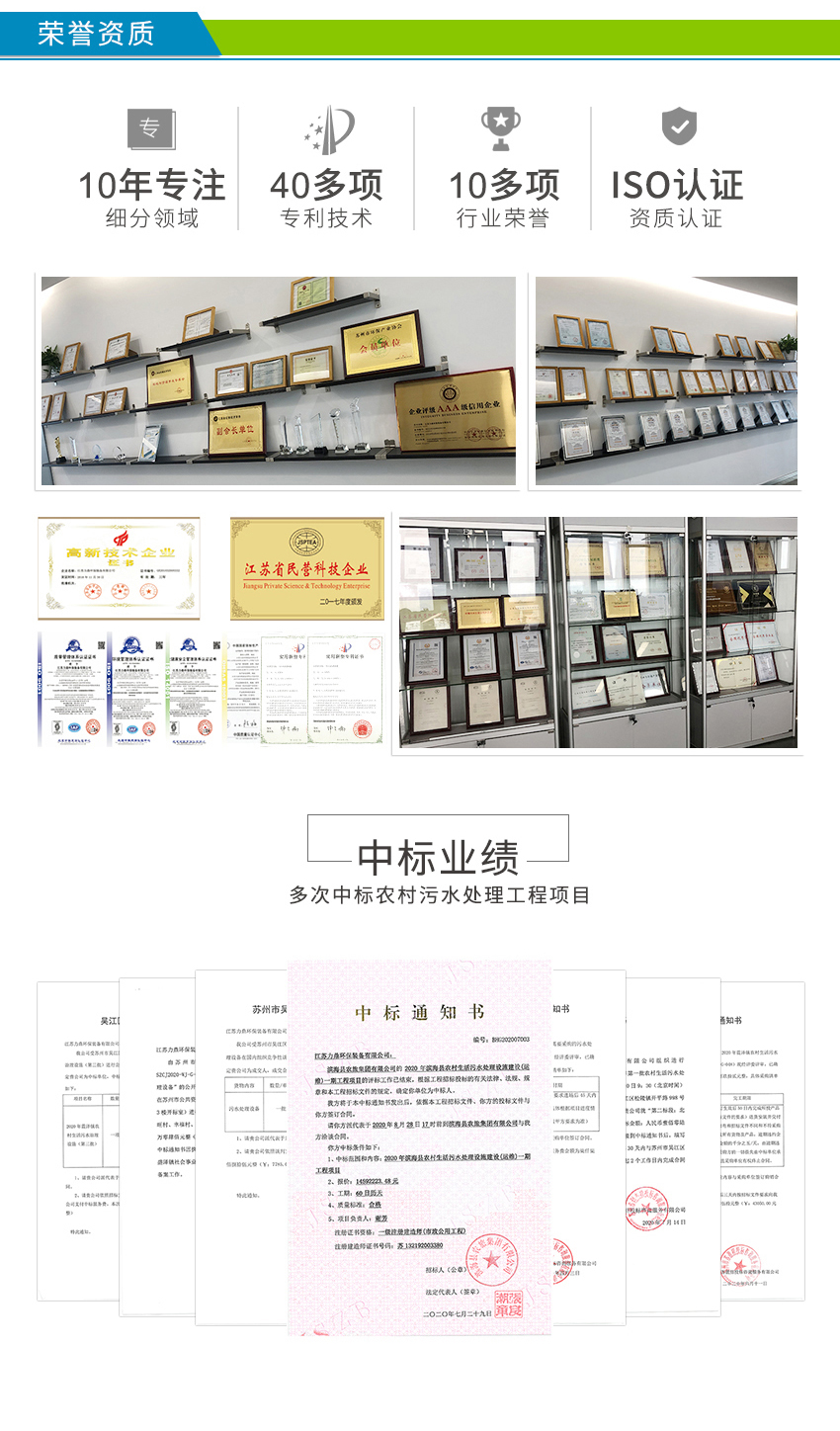 LD-SC農(nóng)村污水處理設(shè)備榮獲多項專利資質(zhì)認(rèn)證